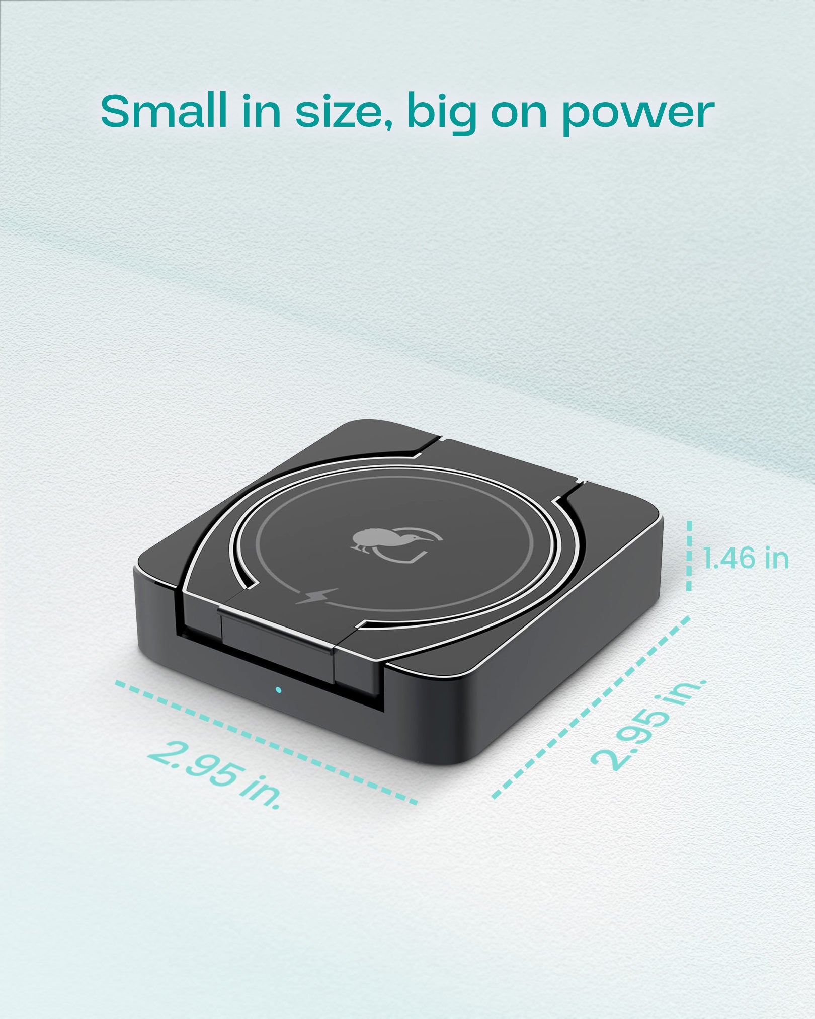 3-in-1 Wireless Foldable Charging Dock - Black