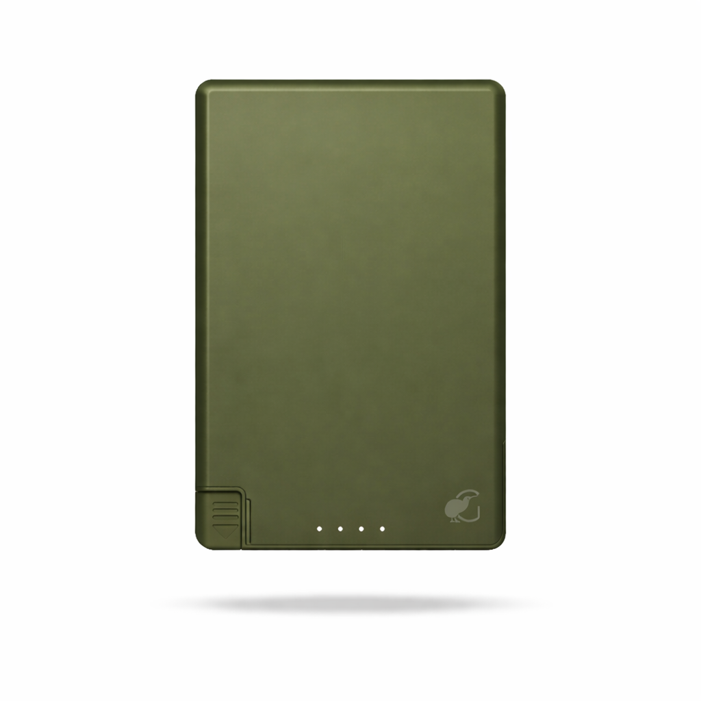 SlimCharge™ 5000mAh Magnetic Power Bank with Built-In Cables