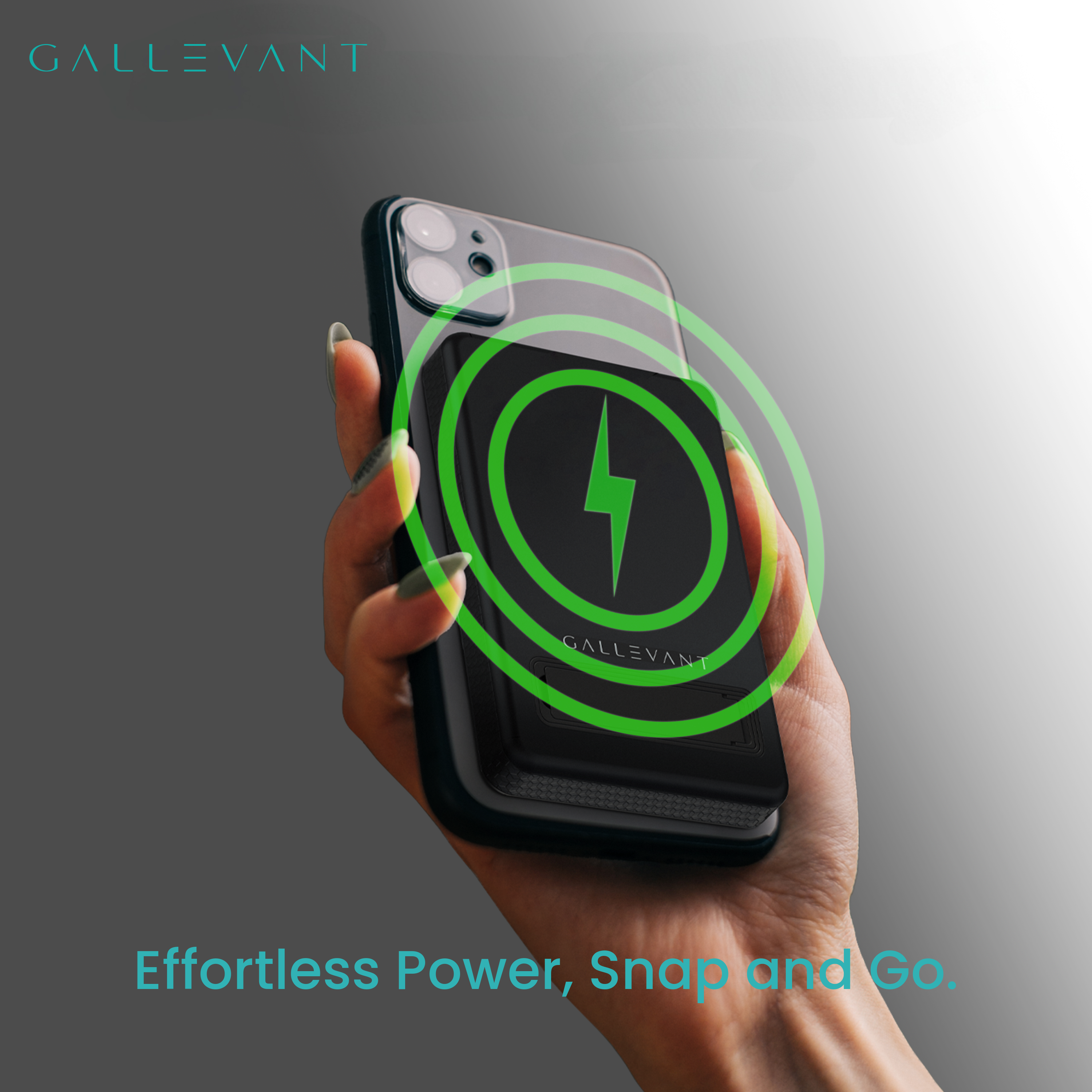 MagCharge™ 5000mAh Wireless Power Bank With Kickstand