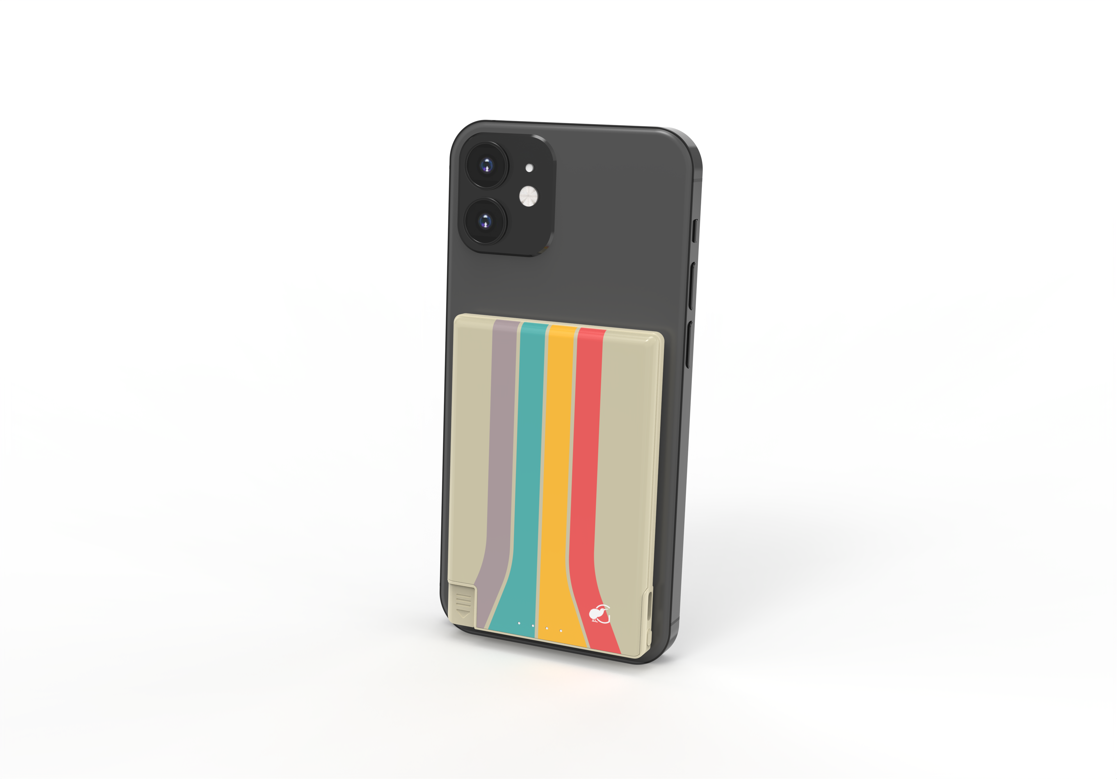 SlimCharge™ 5000mAh Magnetic Power Bank with Built-In Cables