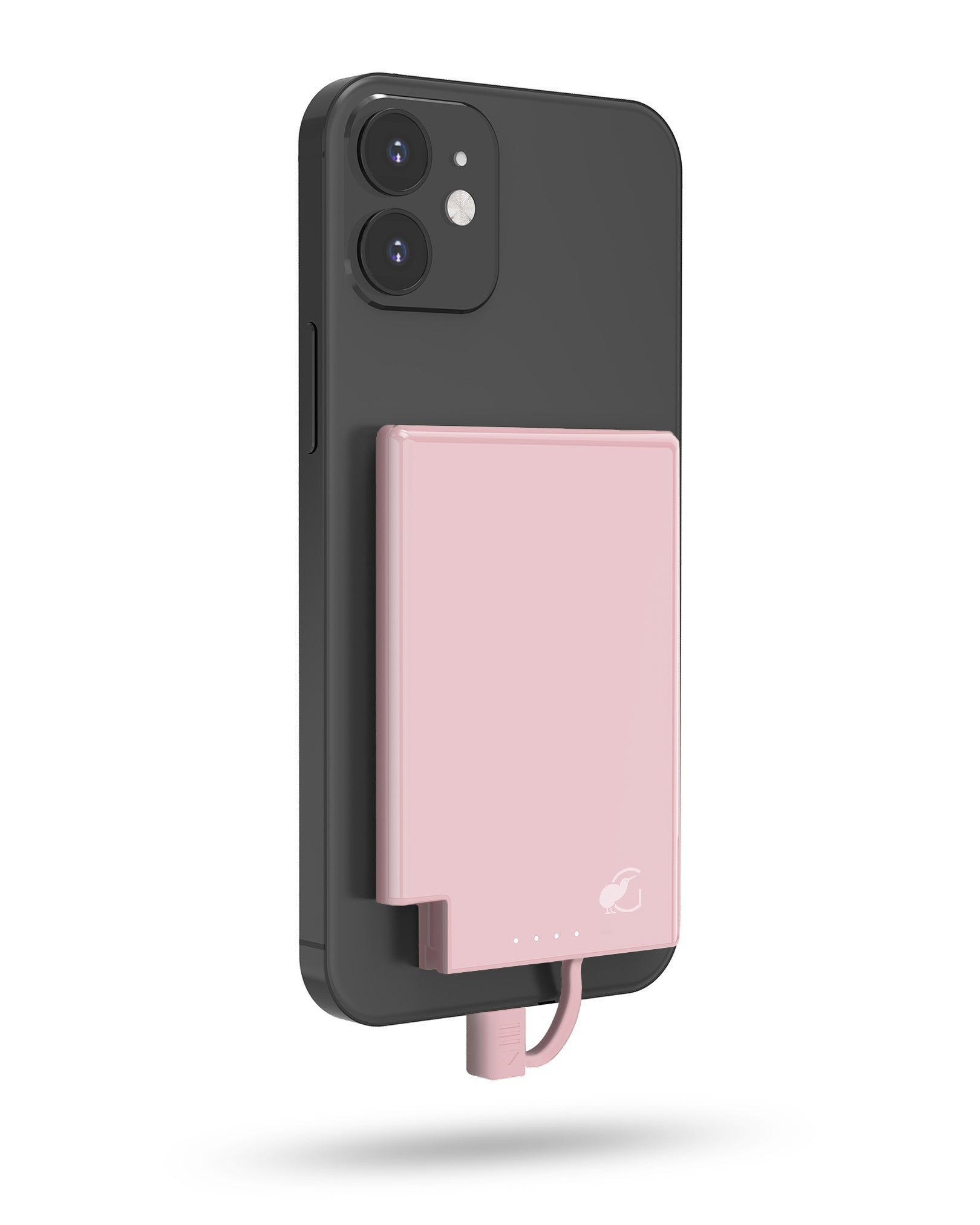 SlimCharge™ 5000mAh Magnetic Power Bank with Built-In Cables