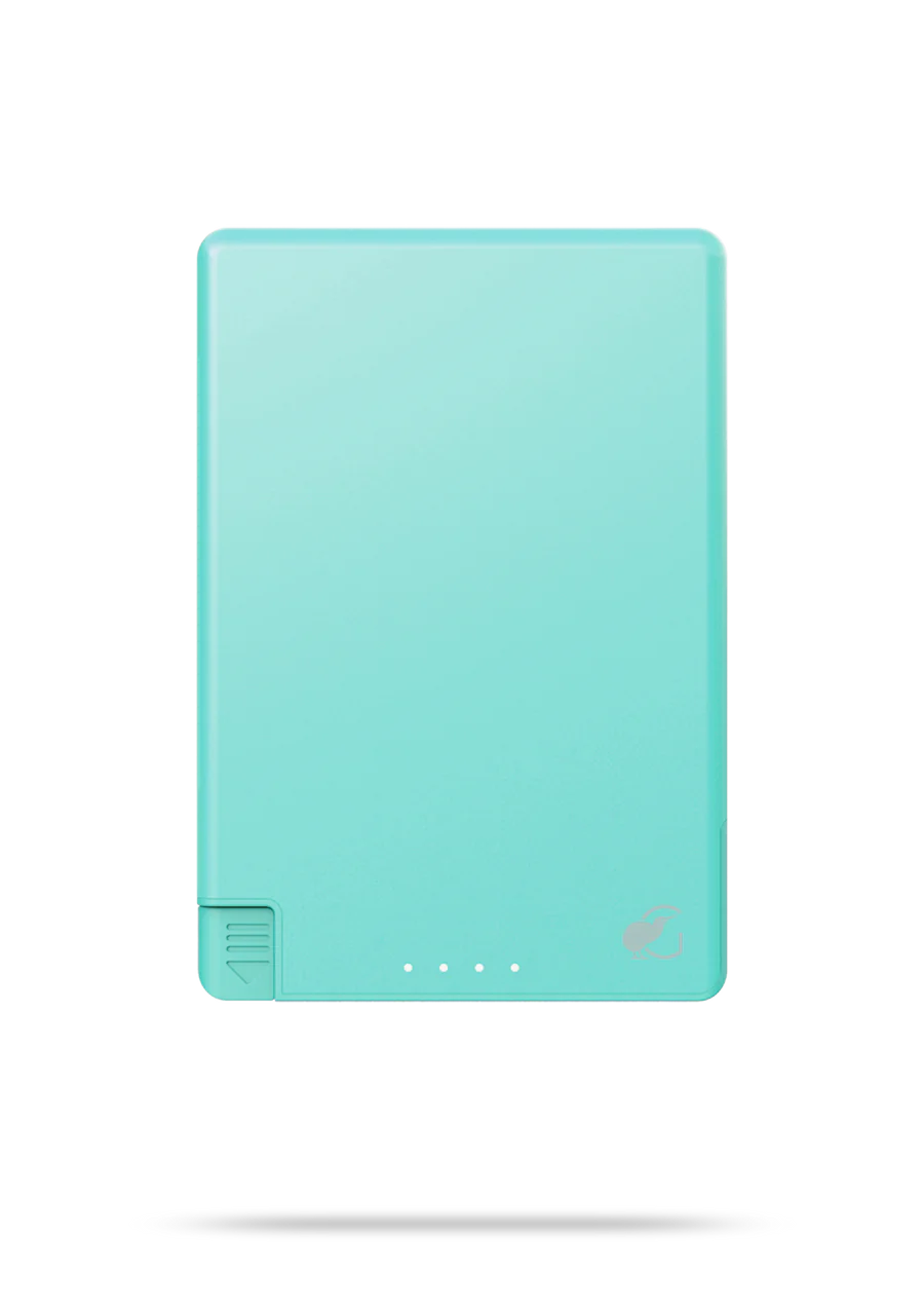 SlimCharge™ 5000mAh Magnetic Power Bank with Built-In Cables