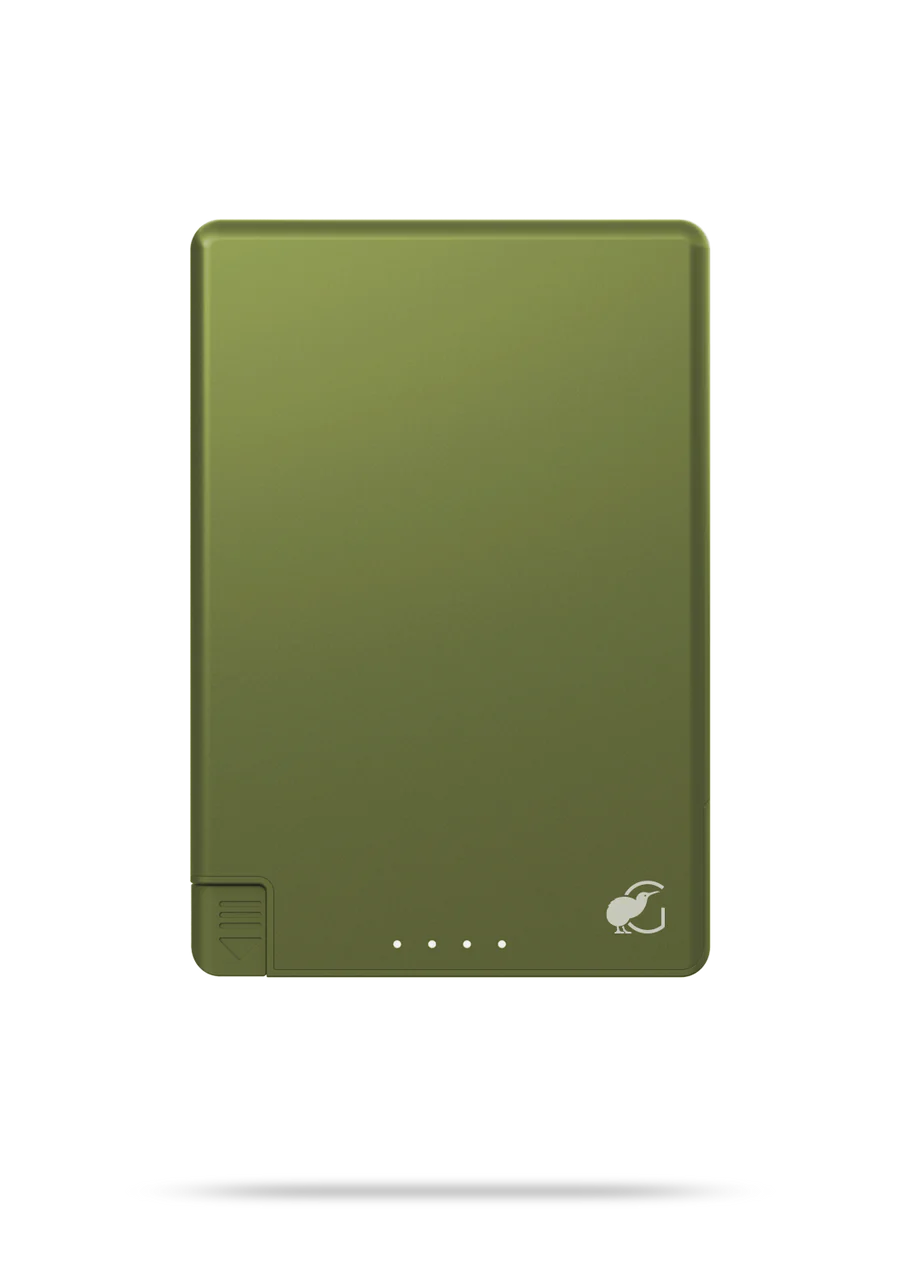SlimCharge™ 5000mAh Magnetic Power Bank with Built-In Cables