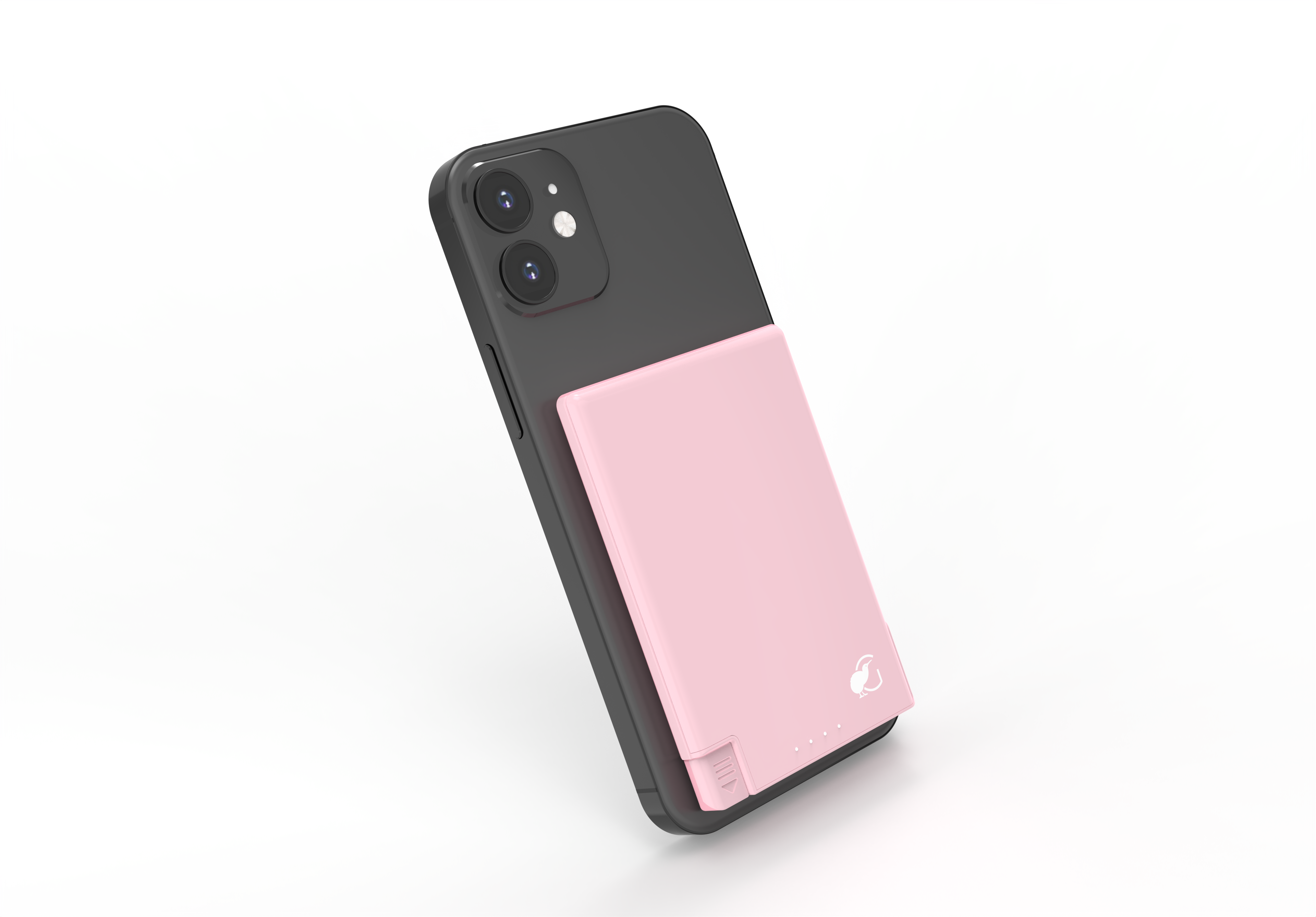 SlimCharge™ 5000mAh Magnetic Power Bank with Built-In Cables