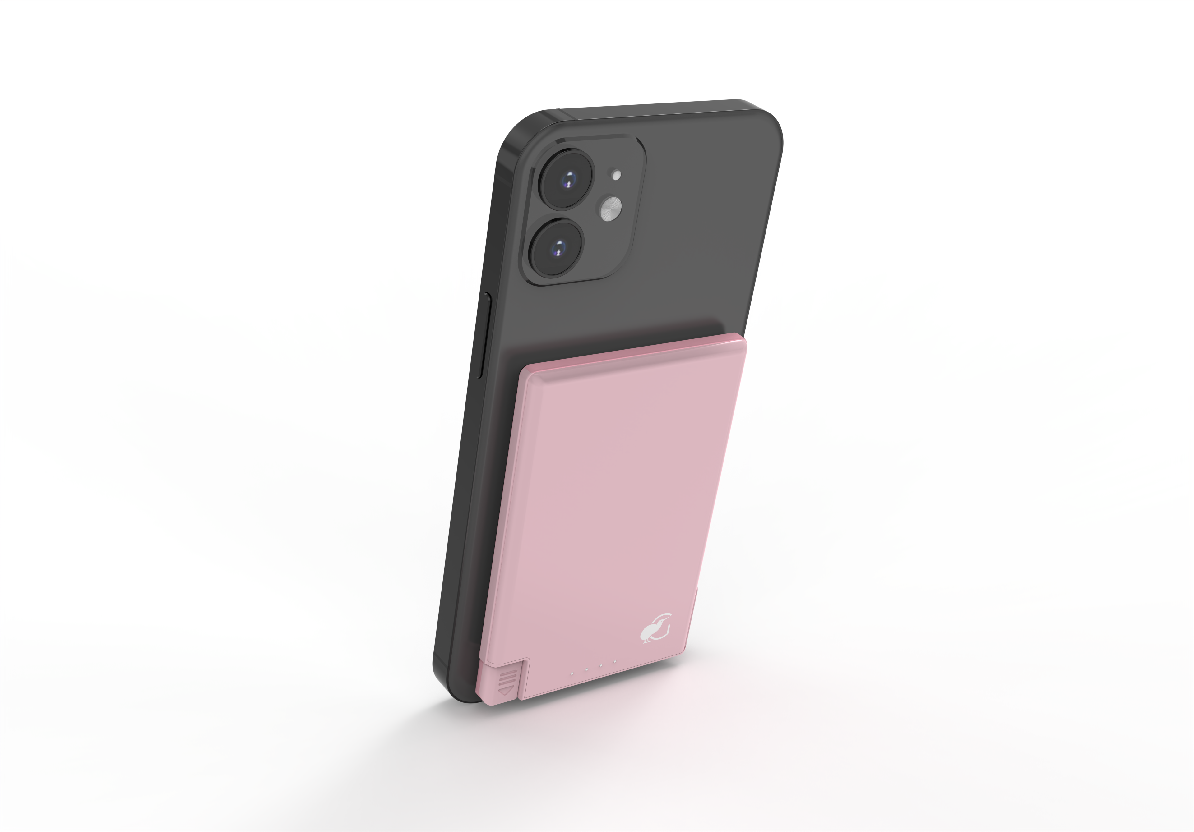 SlimCharge™ 5000mAh Magnetic Power Bank with Built-In Cables