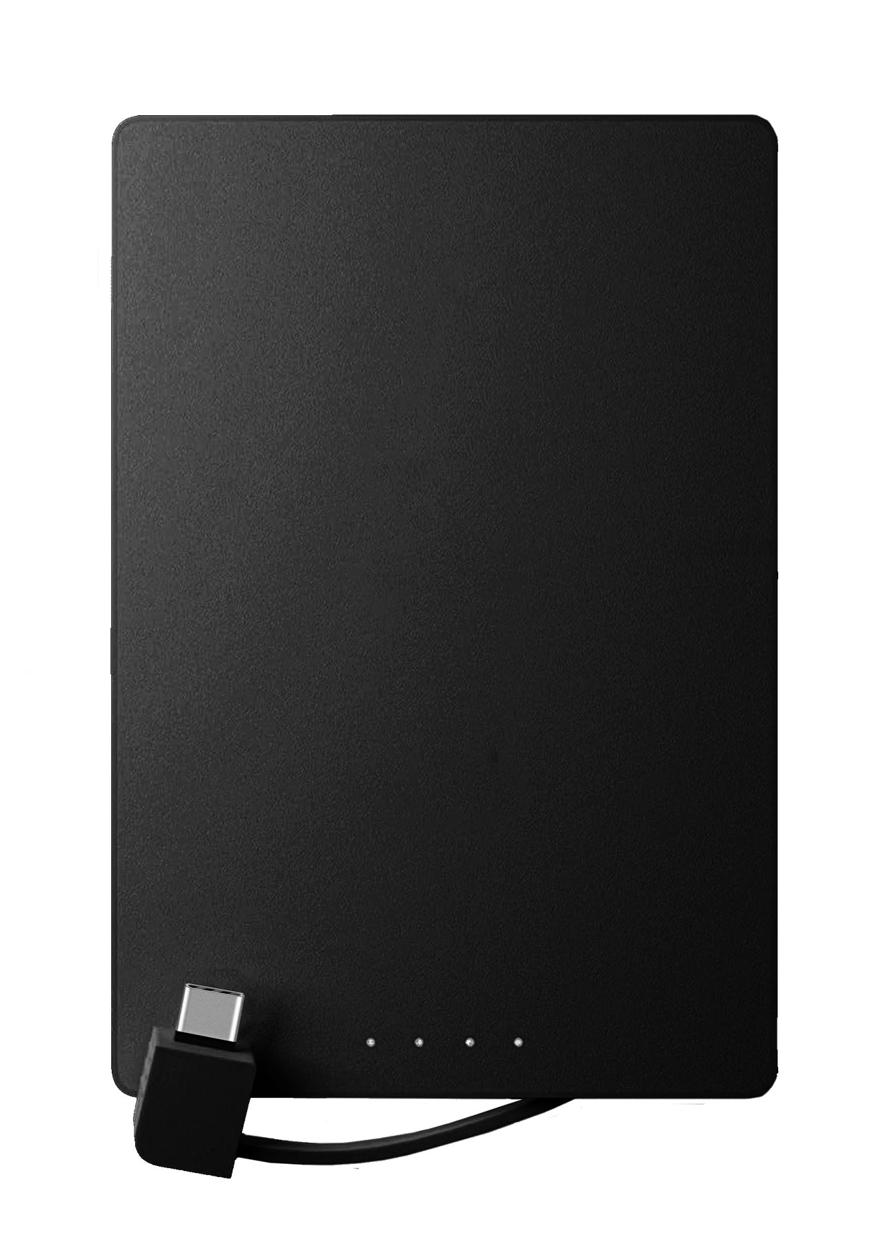SlimCharge™ 5000mAh Magnetic Power Bank with Built-In Cables