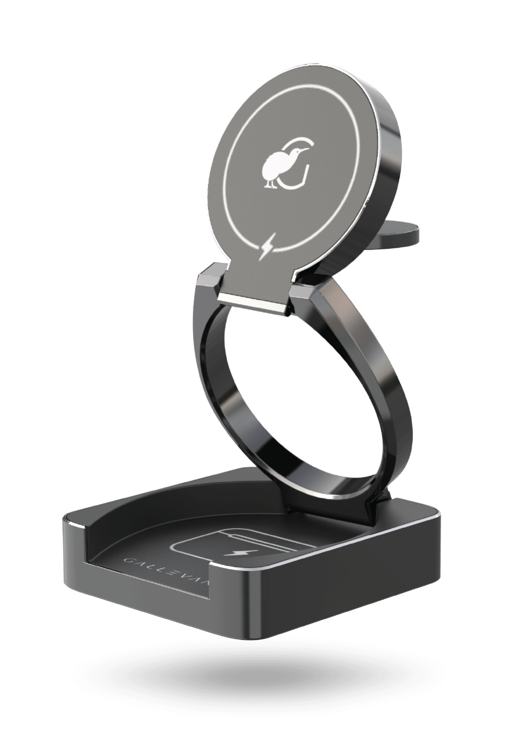 3-in-1 Wireless Foldable Charging Dock - Black