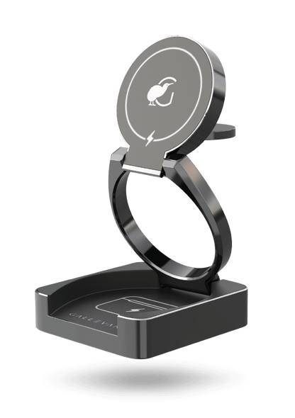 3-in-1 Wireless Foldable Charging Dock - Black