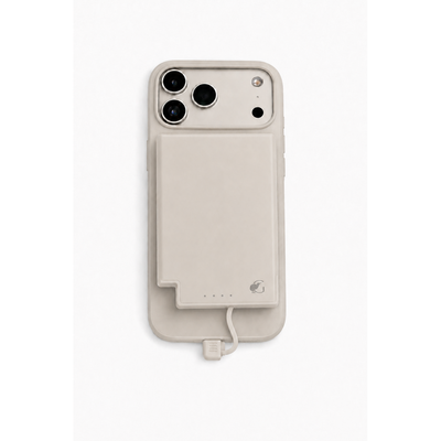 SlimCharge™ Magnetic Power Bank with Built-In Cables - 5k mAh