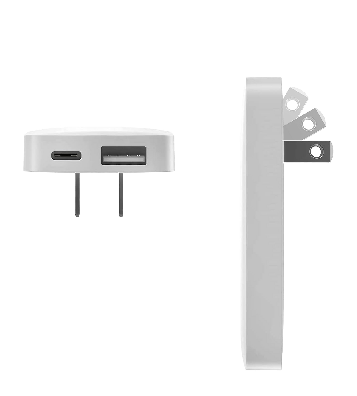 USB Power Hub with Travel Adapters