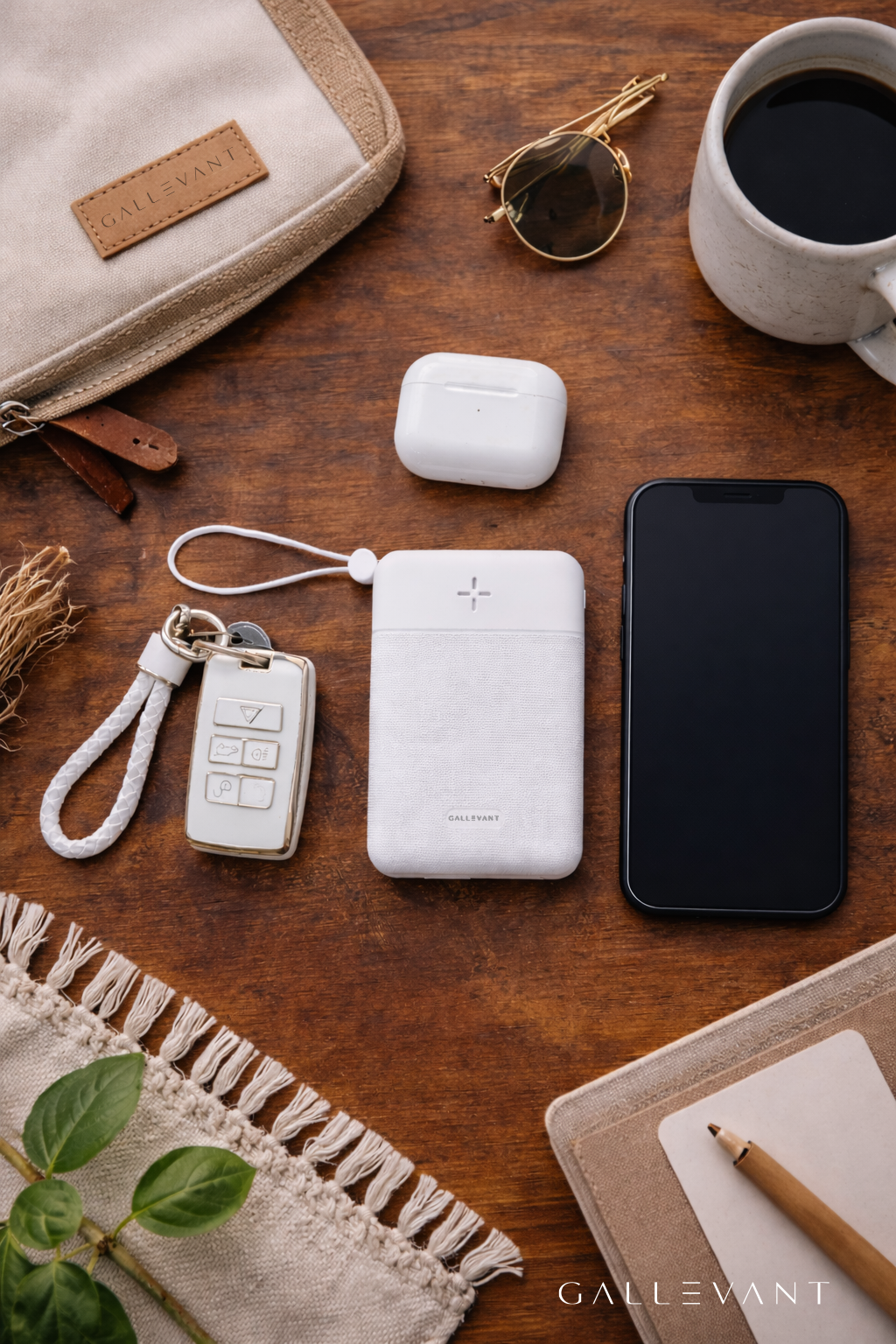 CoreCharge™ 10,000mAh Portable Power Bank with Built-In Cables