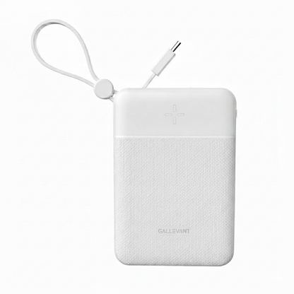 CoreCharge™ 10,000mAh Portable Power Bank with Built-In Cables