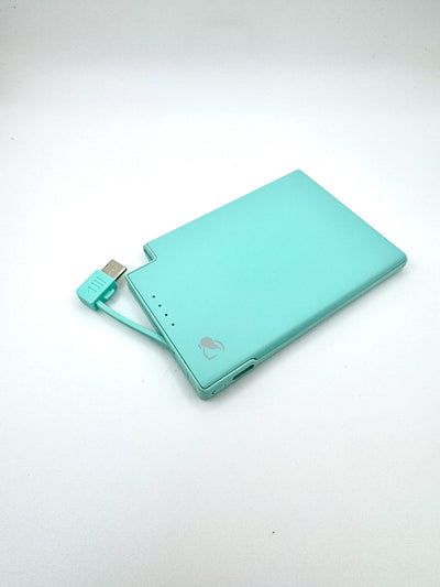 SlimCharge™ 5000mAh Magnetic Power Bank with Built-In Cables