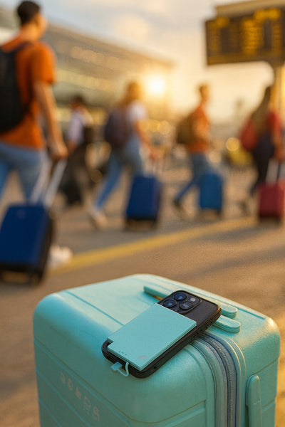 SlimCharge™ 5000mAh Magnetic Power Bank with Built-In Cables