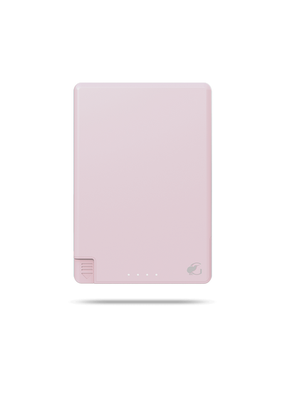 SlimCharge™ 5000mAh Magnetic Power Bank with Built-In Cables