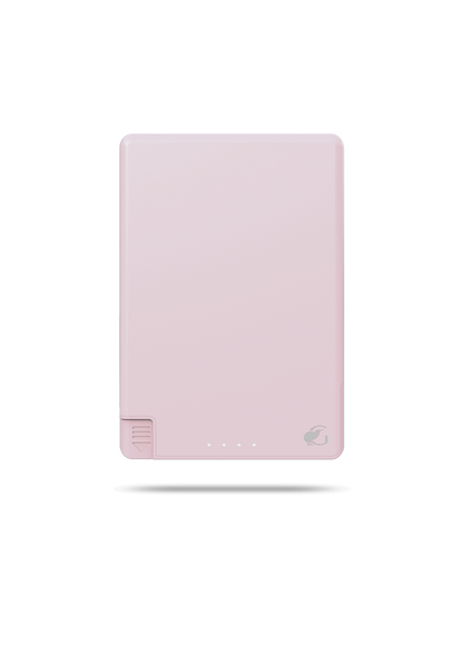 SlimCharge™ 5000mAh Magnetic Power Bank with Built-In Cables