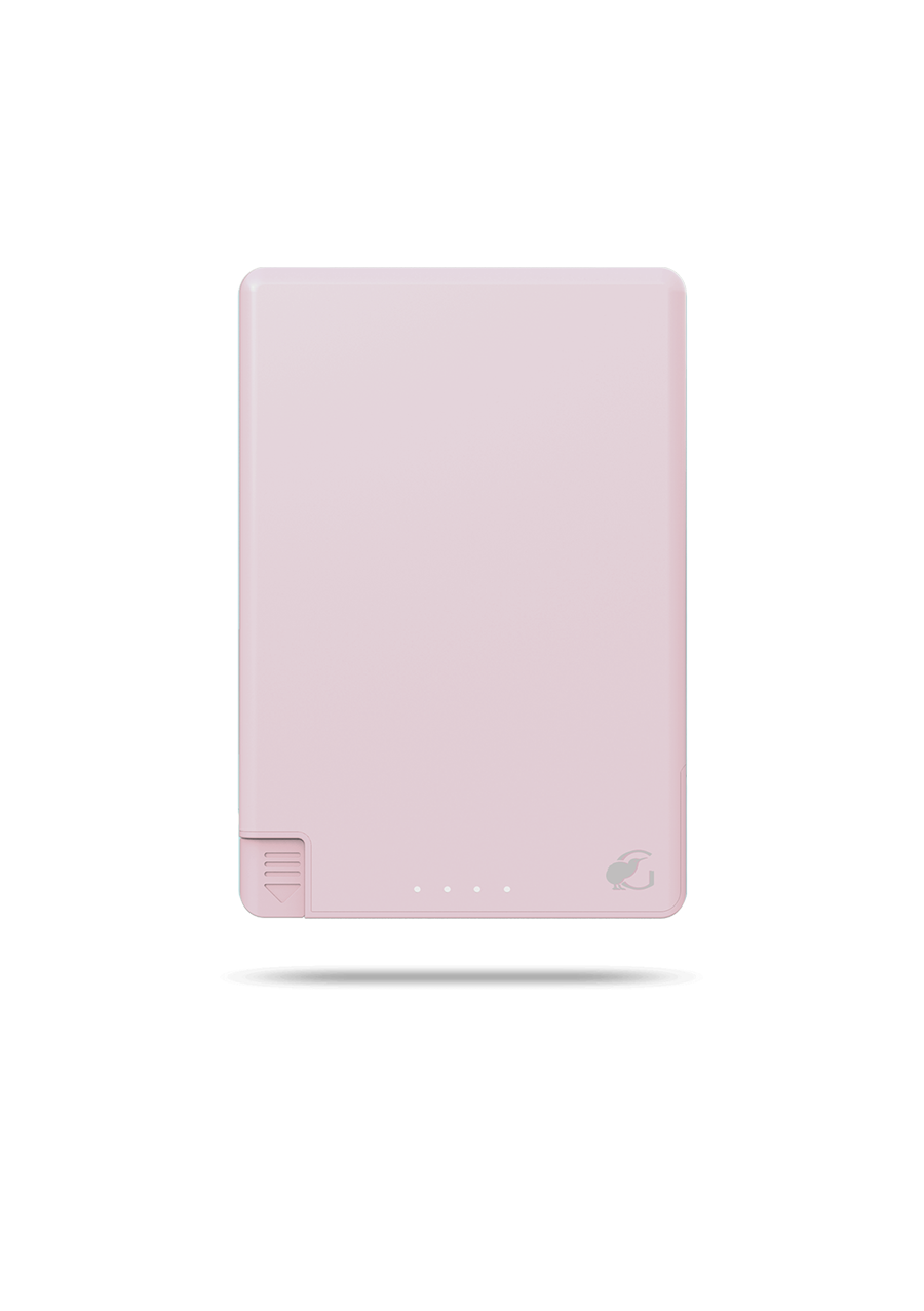 SlimCharge™ 5000mAh Magnetic Power Bank with Built-In Cables