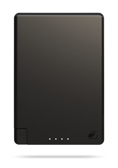 SlimCharge™ 5000mAh Magnetic Power Bank with Built-In Cables