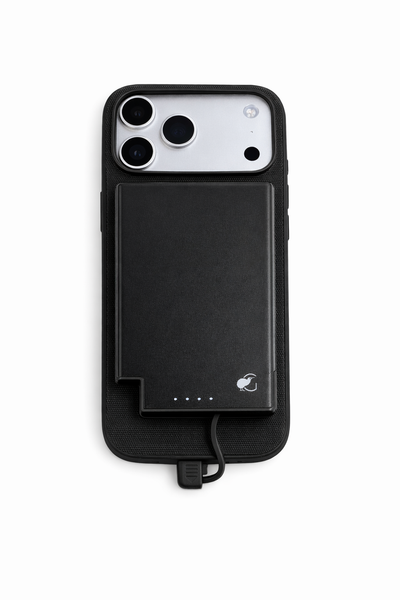SlimCharge™ 5000mAh Magnetic Power Bank with Built-In Cables