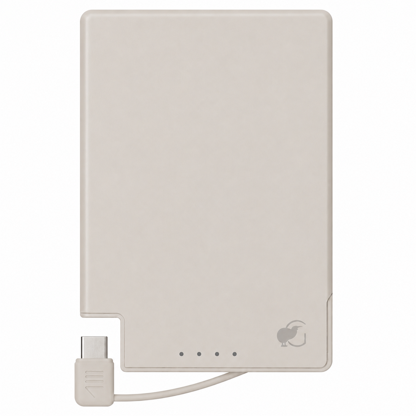 SlimCharge™ Magnetic Power Bank with Built-In Cables - 5k mAh
