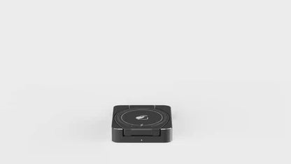 3-in-1 Wireless Foldable Charging Dock - Black