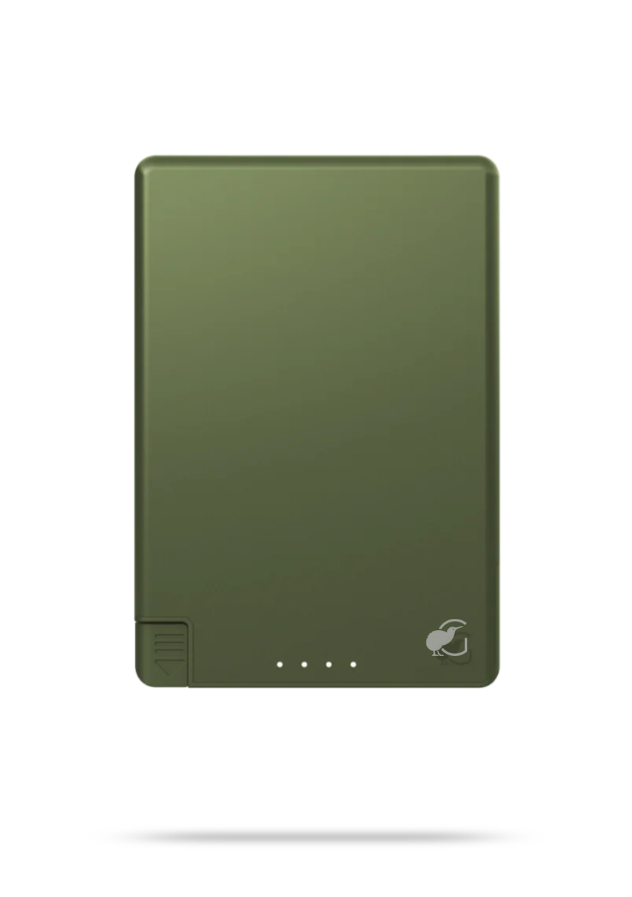 SlimCharge™ 5000mAh Magnetic Power Bank with Built-In Cables