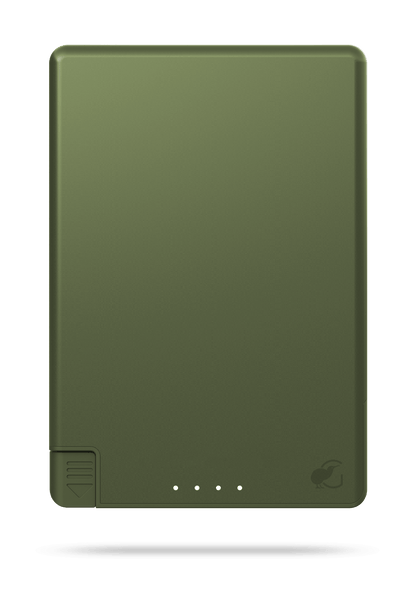 SlimCharge™ 5000mAh Magnetic Power Bank with Built-In Cables