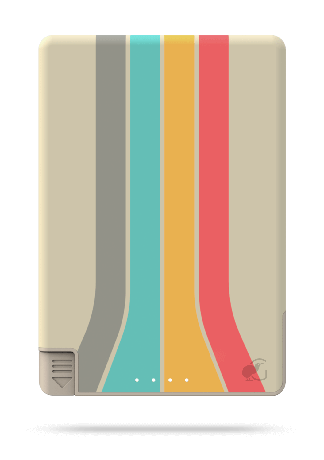 SlimCharge™ 5000mAh Magnetic Power Bank with Built-In Cables