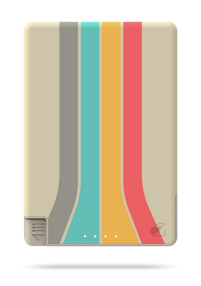SlimCharge™ 5000mAh Magnetic Power Bank with Built-In Cables