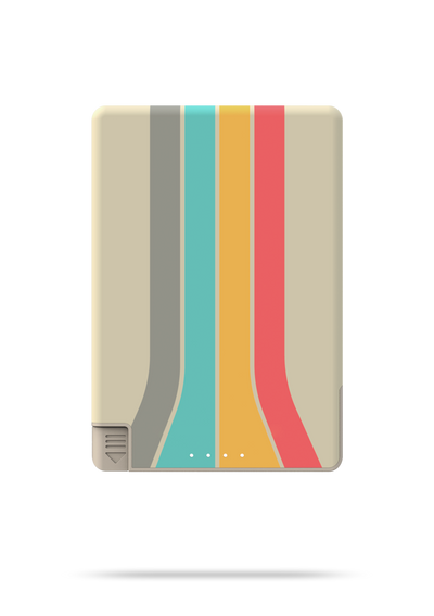 SlimCharge™ 5000mAh Magnetic Power Bank with Built-In Cables